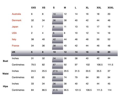 chanel clothing size conversion chart|chanel size chart uk.